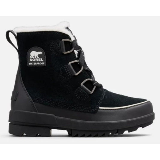 SOREL Boots TIVOLI IV Womans Fur Suede Leather Waterproof Shoes Outdoor Black