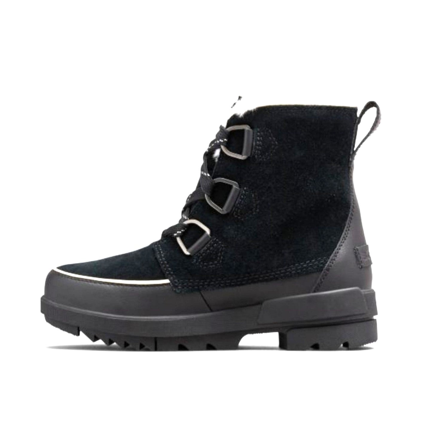 SOREL Boots TIVOLI IV Womans Fur Suede Leather Waterproof Shoes Outdoor Black