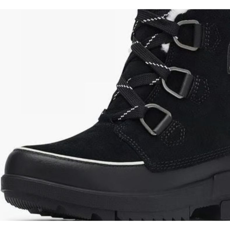 SOREL Boots TIVOLI IV Womans Fur Suede Leather Waterproof Shoes Outdoor Black