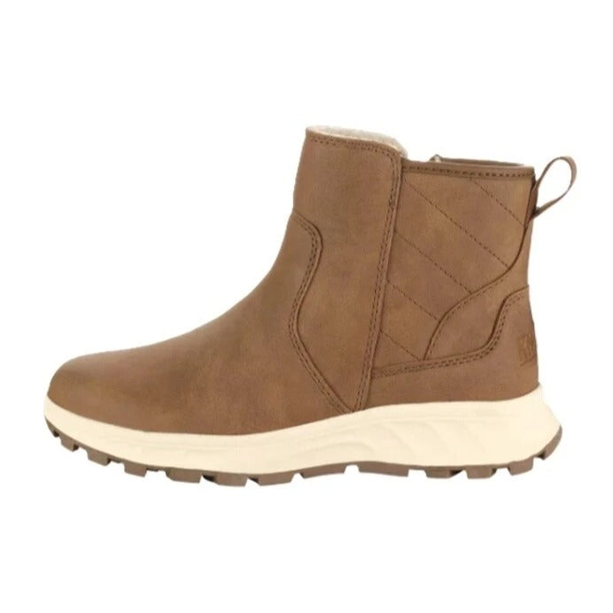 Khombu Women Dusk All Weather Boot Faux Leather Zip-up Outdoor Winter Shoes