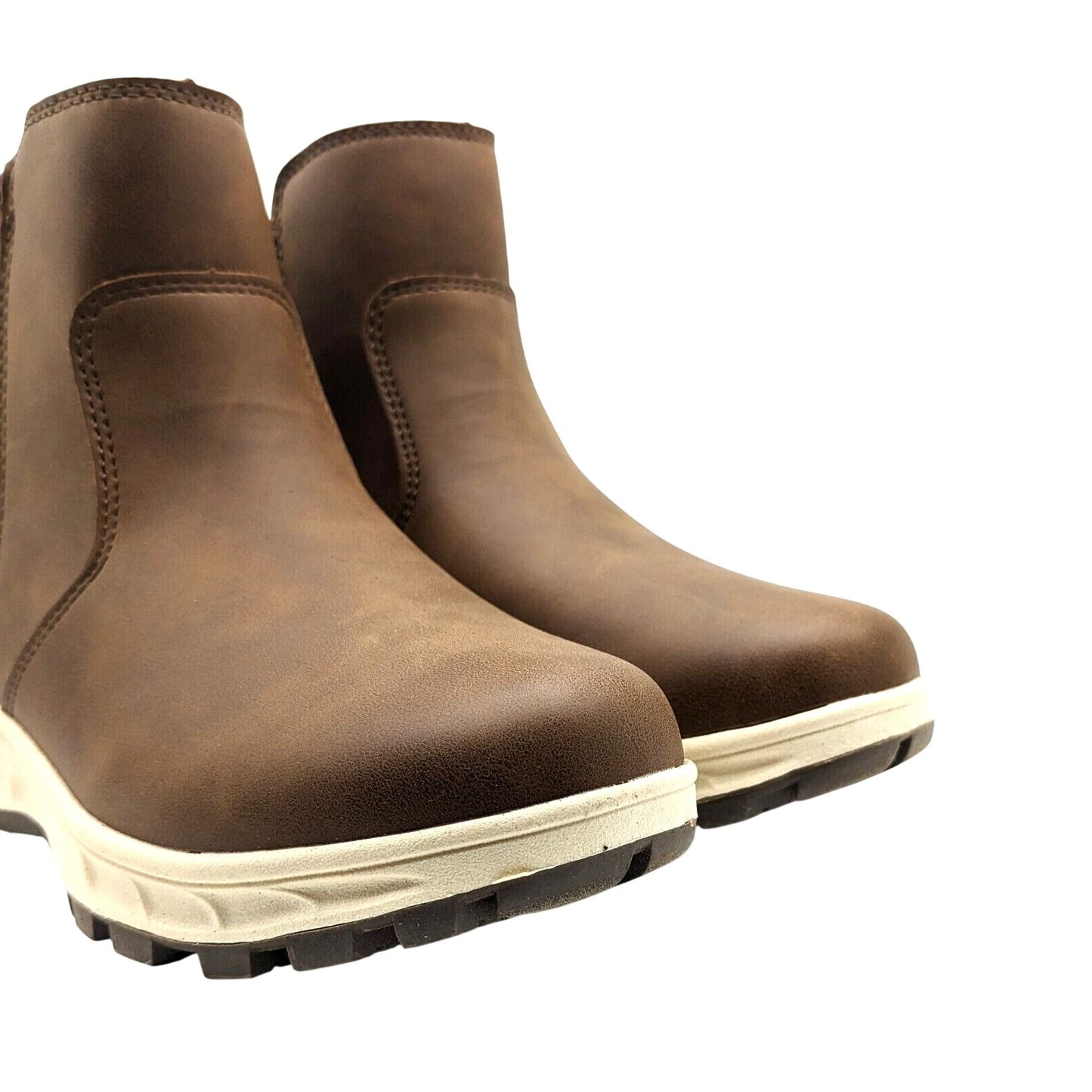 Khombu Women Dusk All Weather Boot Faux Leather Zip-up Outdoor Winter Shoes
