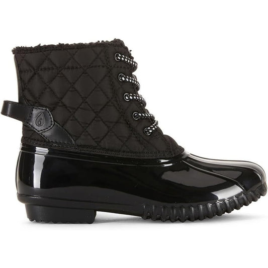 Sporto Womens Andie Duck Boots Quilted Water Repellant Faux Fur Outdoor Shoes