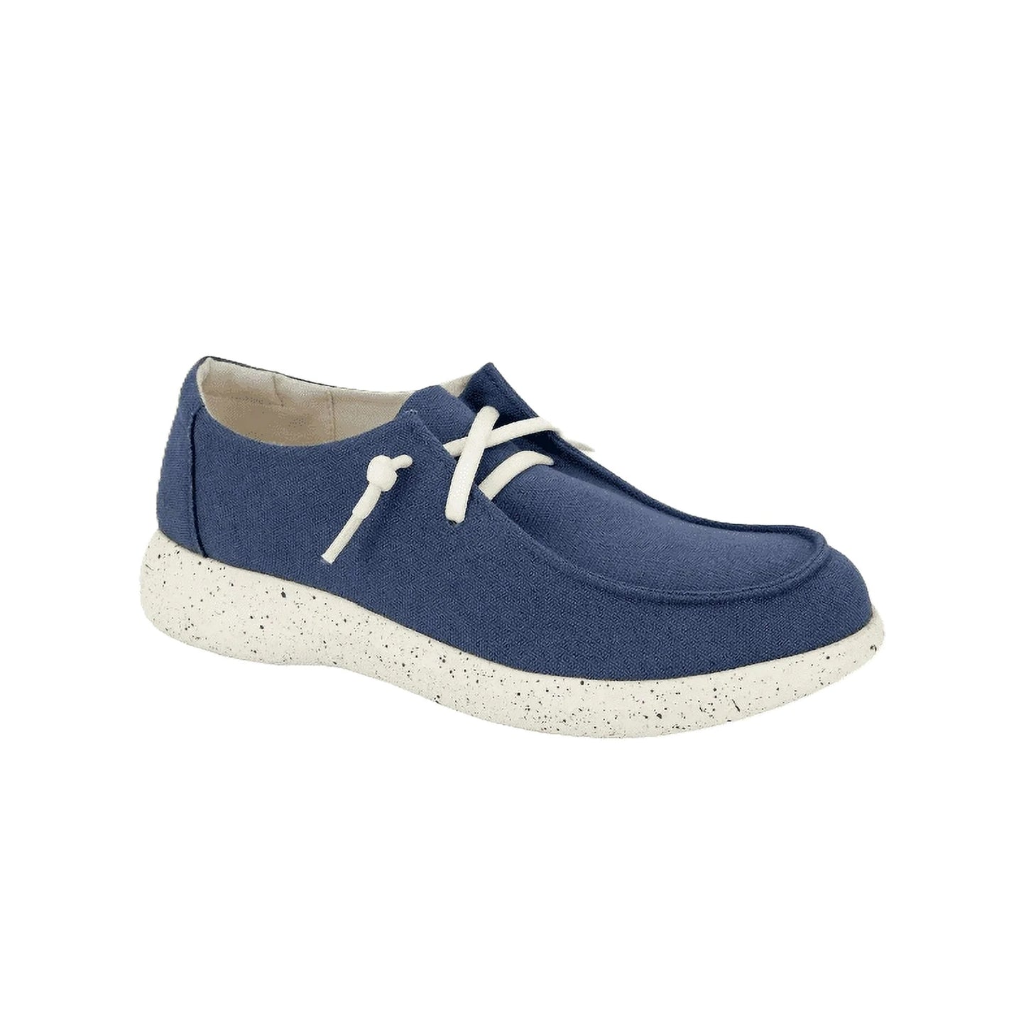 Jsport Wenden Women Casual Slip on Boat Shoes Nautical Sneaker Navy Blue
