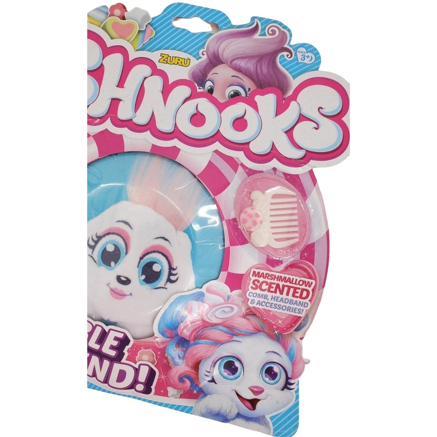 Shnooks Stuffed Mello Soft Plush Toy Marshmallow Scented Fluffy Hair Dead Stock