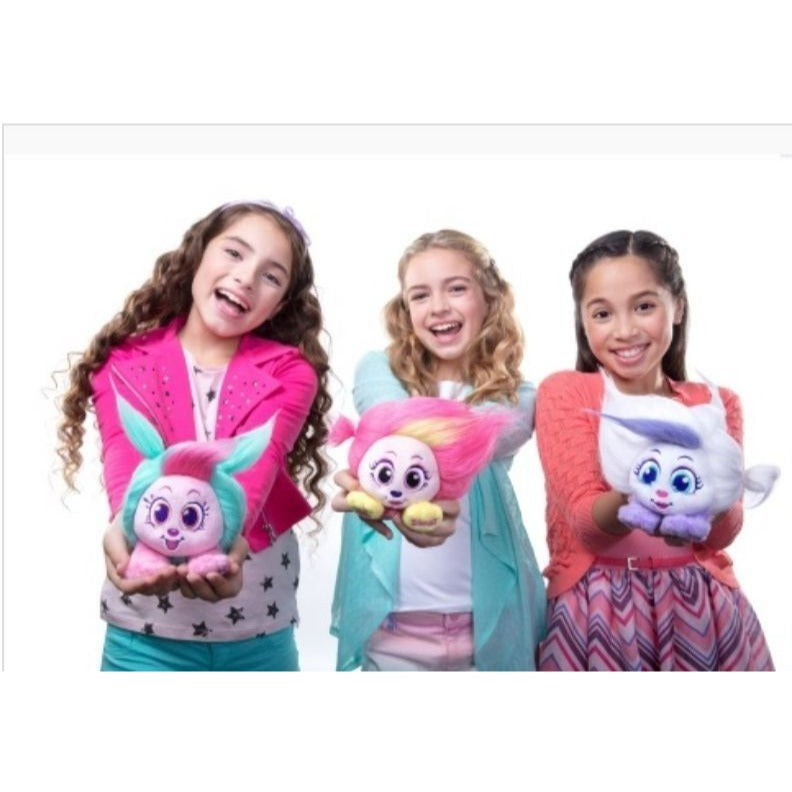 Shnooks Stuffed Mello Soft Plush Toy Marshmallow Scented Fluffy Hair Dead Stock