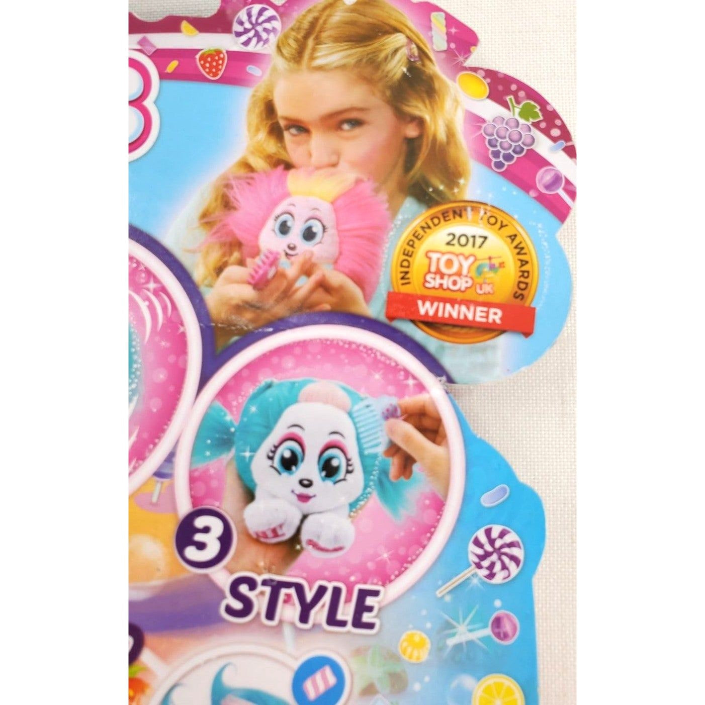 Shnooks Stuffed Mello Soft Plush Toy Marshmallow Scented Fluffy Hair Dead Stock