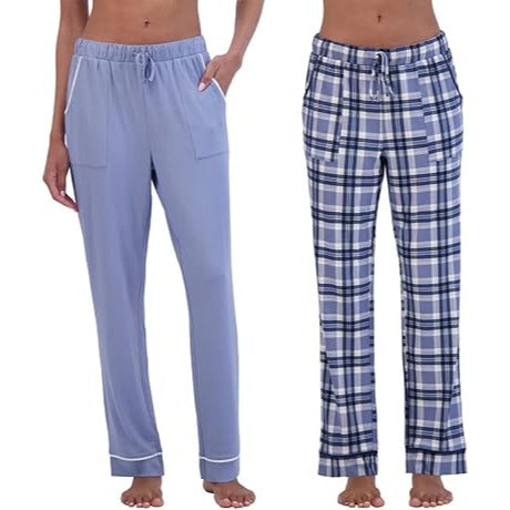 Lucky Brand Women's Lounge Pants 2-pack Set Drawstring Elastic Waist Relaxed Fit Loungewear