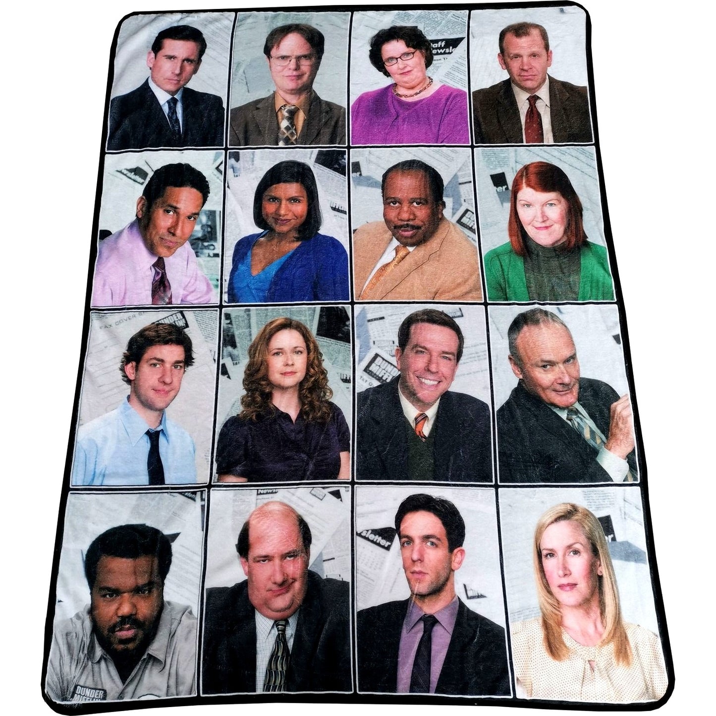 45x60 The Office Fleece Throw Gift Blanket Jim Pam Michael Dwight Cast TV Show