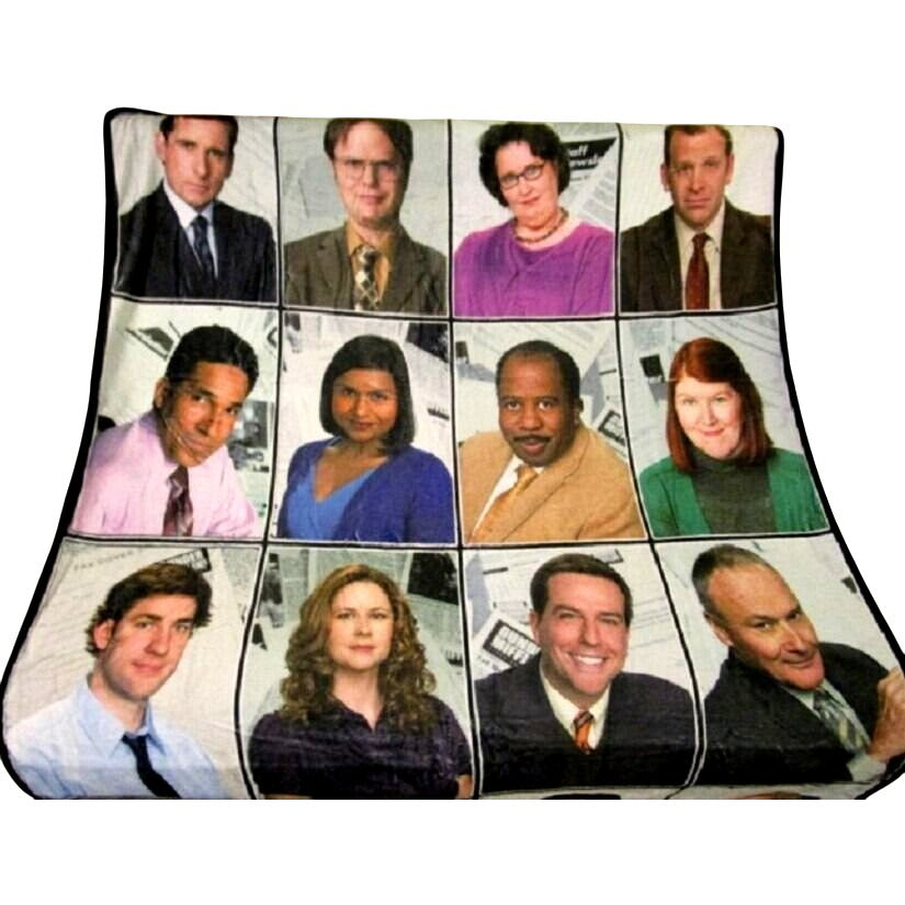 45x60 The Office Fleece Throw Gift Blanket Jim Pam Michael Dwight Cast TV Show