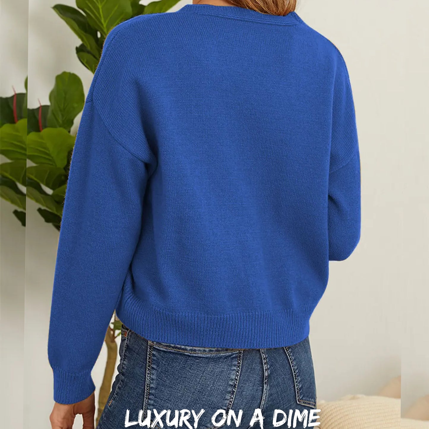 Floral Embroidered Cropped Classic Knit Button Front Retro Long Sleeve Soft Cardigan