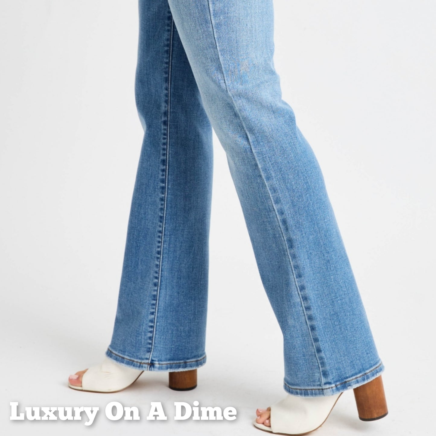 High Rise Tummy Control Mom Jeans Straight Leg Denim Pants Judy Blue