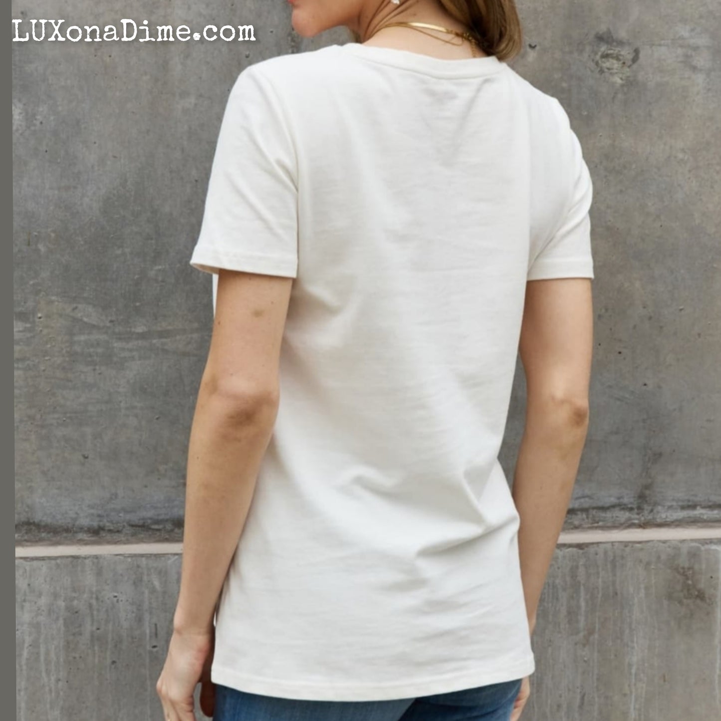 US American Flag Graphic 100% Cotton Short-sleeve Tee Shirt