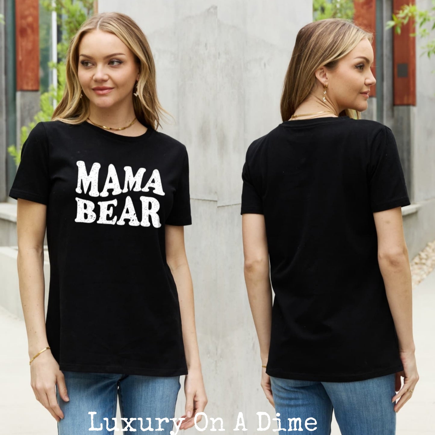 MAMA BEAR Graphic 100% Cotton Tee Shirt