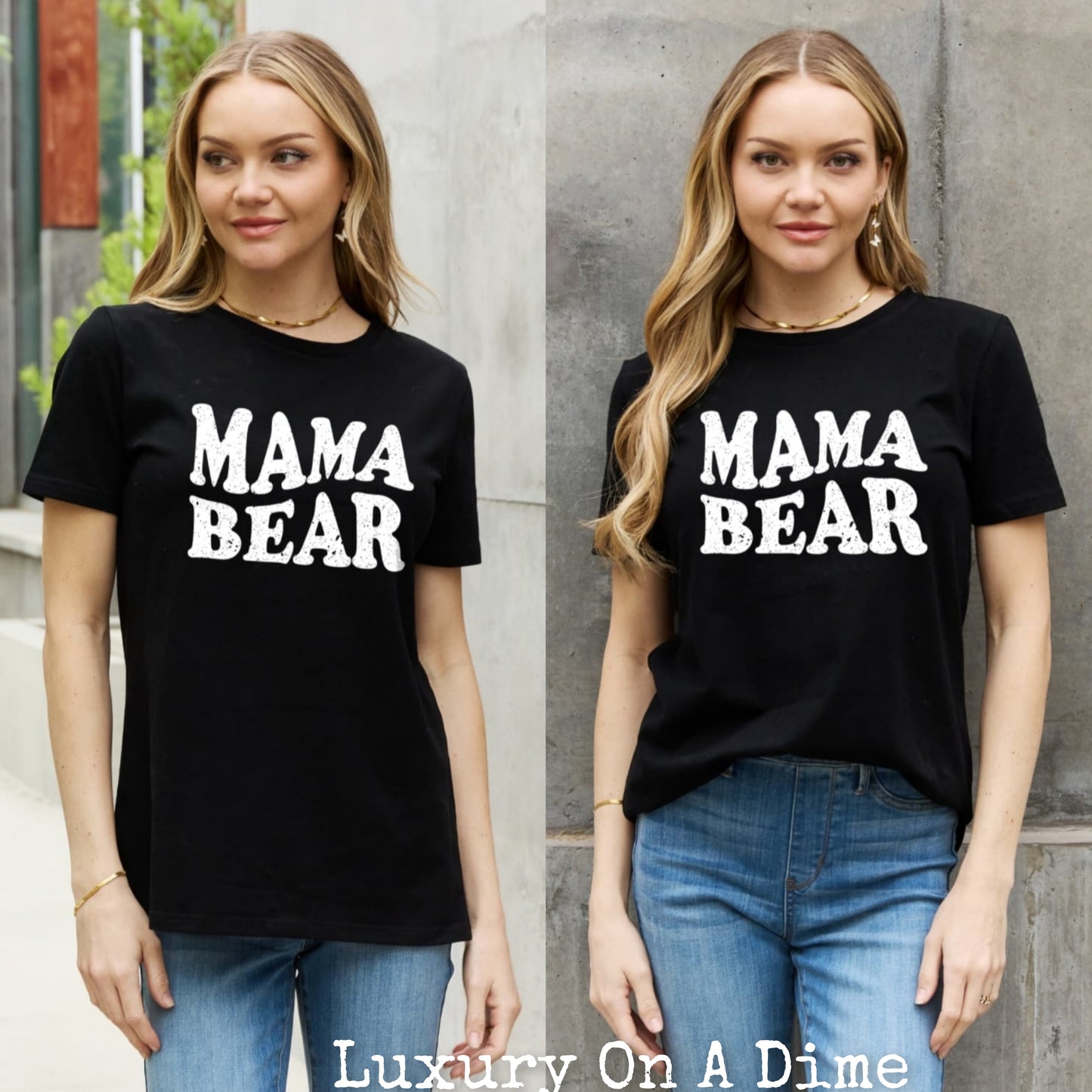MAMA BEAR Graphic 100% Cotton Tee Shirt