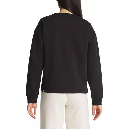 PUMA Women's Fleece Lined Sweatshirt Long Sleeve Top Pullover Crewneck Shirt