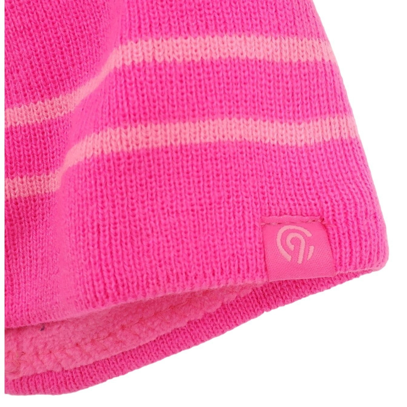 Champion Kids Matching Set Girls Beanie Mittens Knit Pink Outdoor Winter Snow