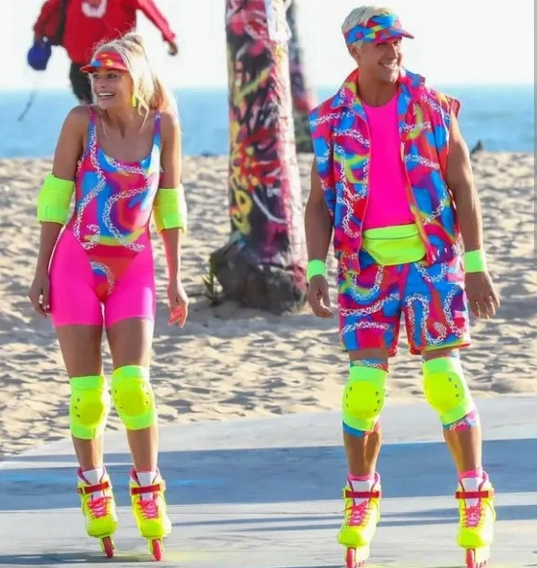 Barb and Ken Movie Retro 80s Workout Cosplay Halloween Costume