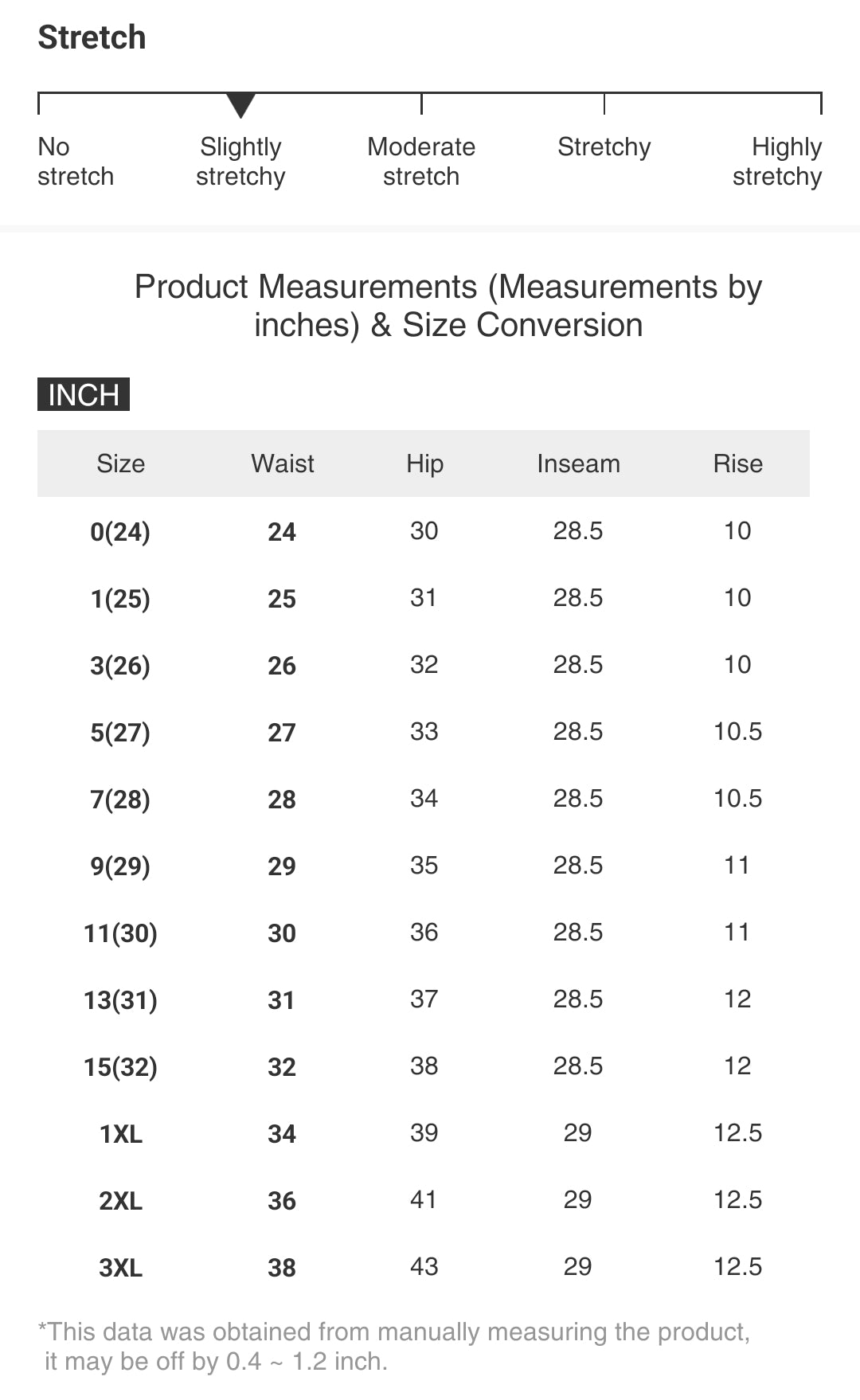 RISEN Skinny High-Rise Waist Denim Distressed Torn Hole Jeans Slim Ankle Pants