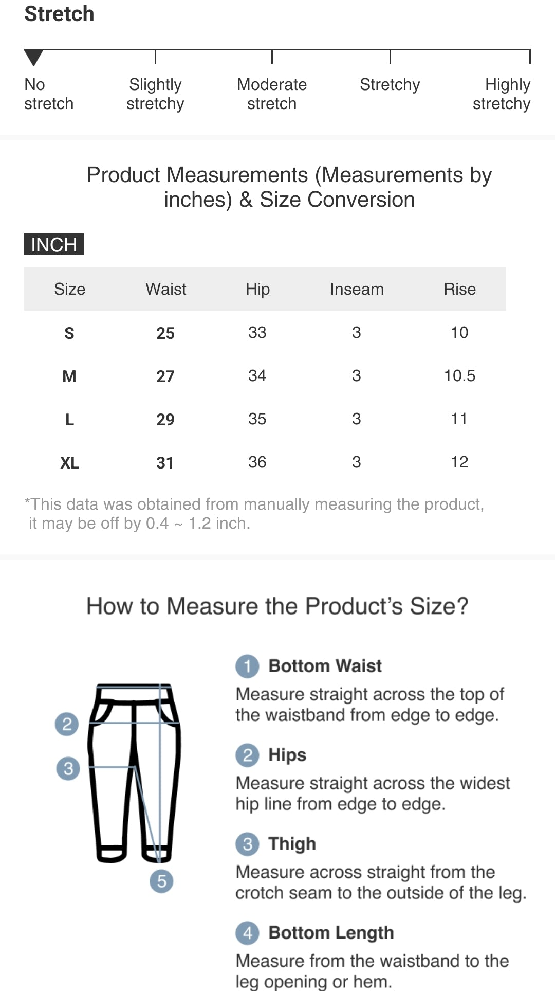 RISEN High Rise Waist Distressed Denim Cut-off Frayed Mid-length Blue Jean Shorts