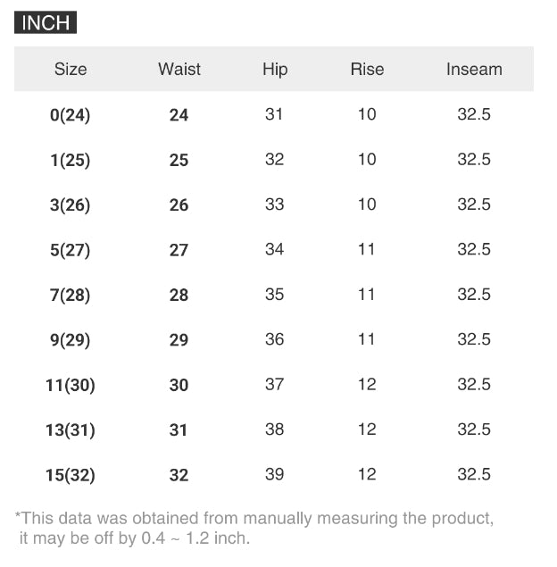 RISEN Retro High-Rise Waist Classic Bootcut Slim Fit Jeans Stone Wash Denim Pants