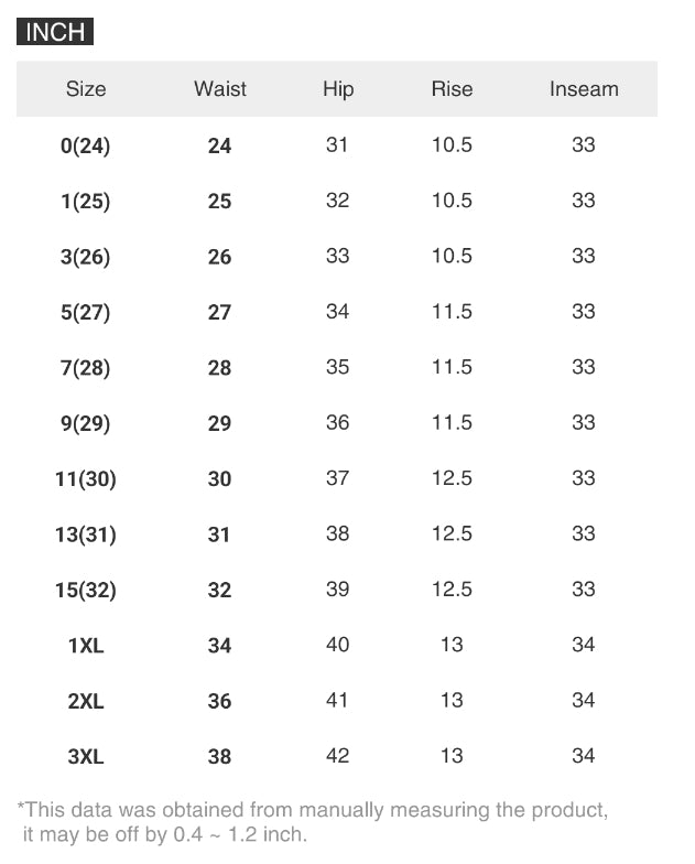 RISEN High-Rise Waist Bootcut Jeans Distressed Raw Hem Slim Fit Denim Pants Plus Size Available