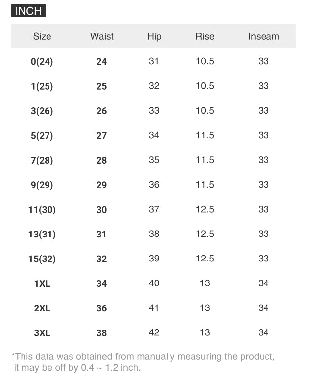 RISEN Tummy Control High-Rise Denim Adjustable Waist Pants Wide Leg Jeans Plus Size Available