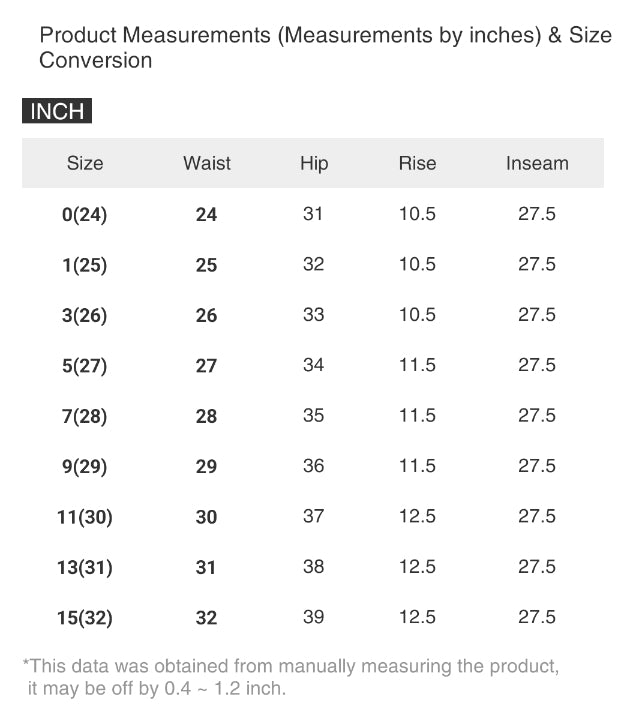 RISEN Tummy Control High-Rise Slim Fit Straight Leg Cropped Jeans Denim Pants