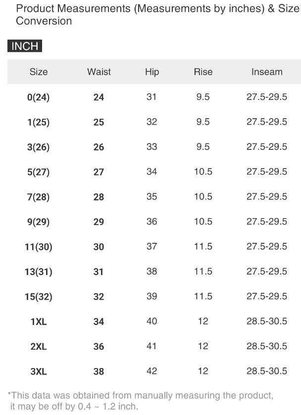 RISEN Mid-Rise Slim Fit Jeans Tacked Ankle Cuff Hem Straight Leg Denim Pants Plus Size Available