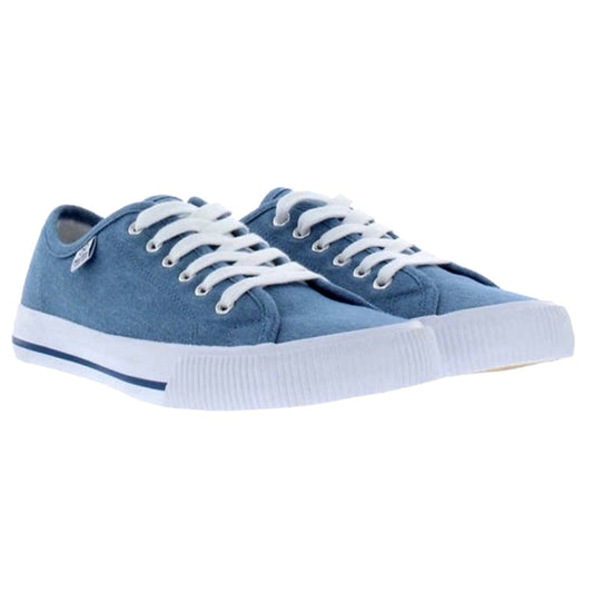 HURLEY Sneaker Woman's Carrie Canvas Lace-up Casual Shoe Classic Blue Denim