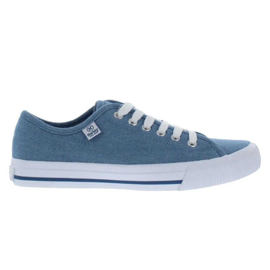 HURLEY Sneaker Woman's Carrie Canvas Lace-up Casual Shoe Classic Blue Denim