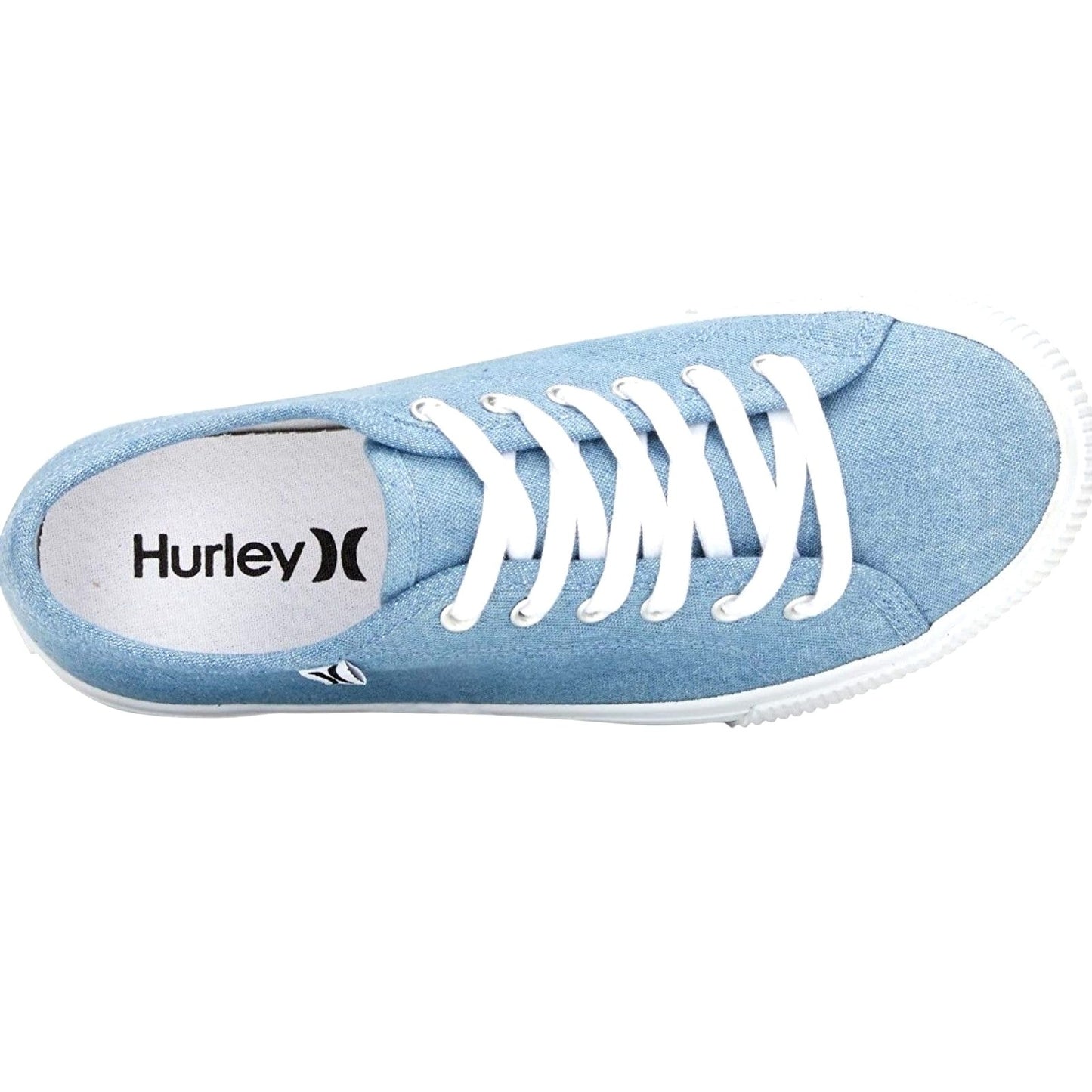 HURLEY Sneaker Woman's Carrie Canvas Lace-up Casual Shoe Classic Blue Denim