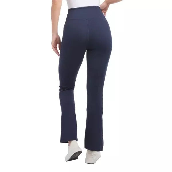 Jockey Women's High Rise Activewear Leggings Non-slip Flare Athletic Yoga Pants Navy Blue