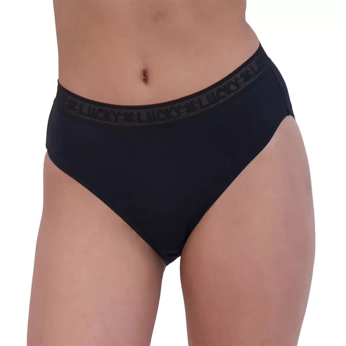 Lucky Brand Cotton Lined High-cut Underwear 6-Pack box Panties Multi-color Soft Stretch Tagless Lace