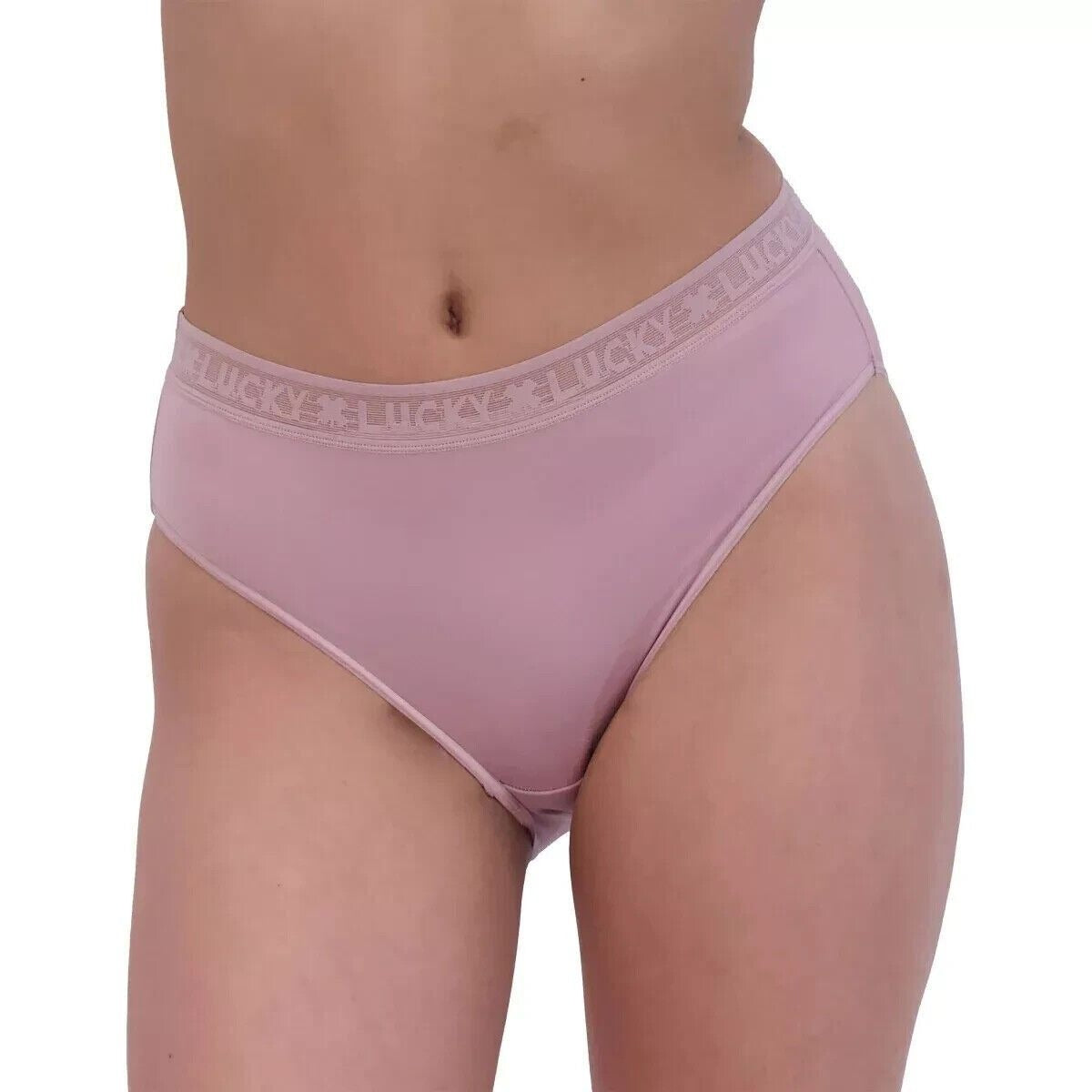 Lucky Brand Cotton Lined High-cut Underwear 6-Pack box Panties Multi-color Soft Stretch Tagless Lace