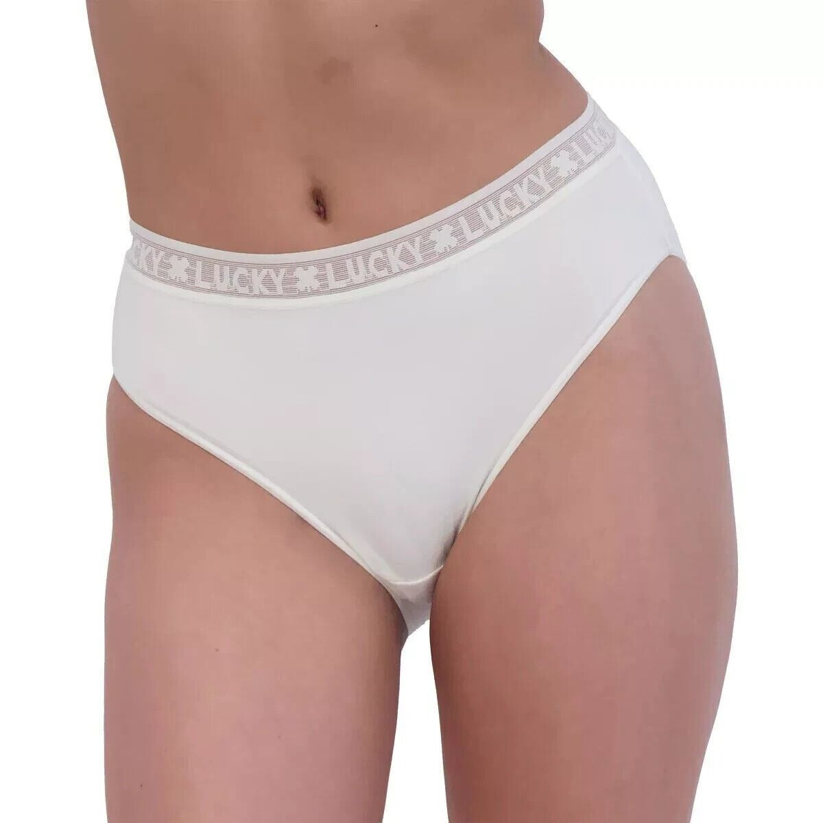 Lucky Brand Cotton Lined High-cut Underwear 6-Pack box Panties Multi-color Soft Stretch Tagless Lace