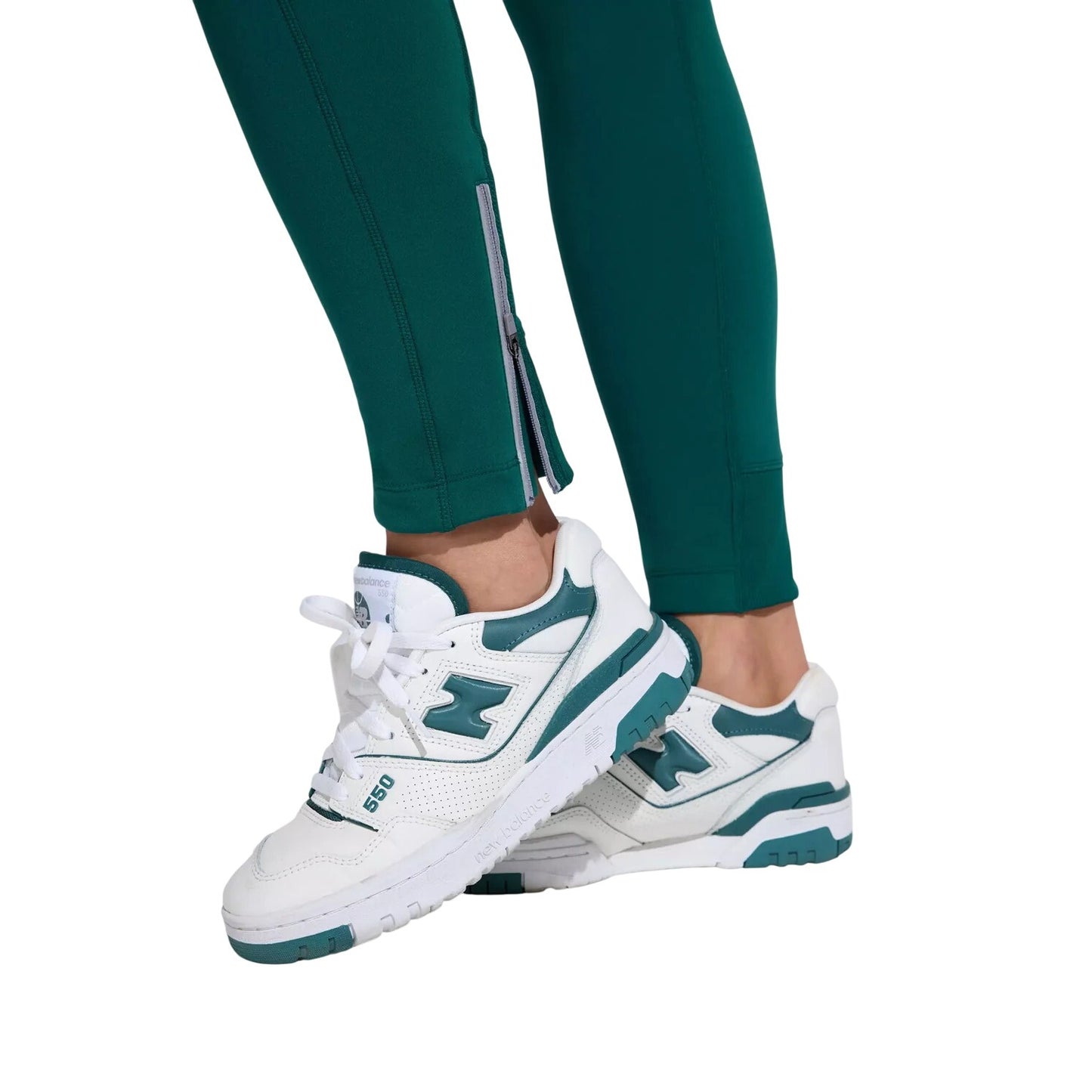 Mondetta Active Fleece Lined Leggings Reflective Zipper Pockets Activewear Athletic Pants