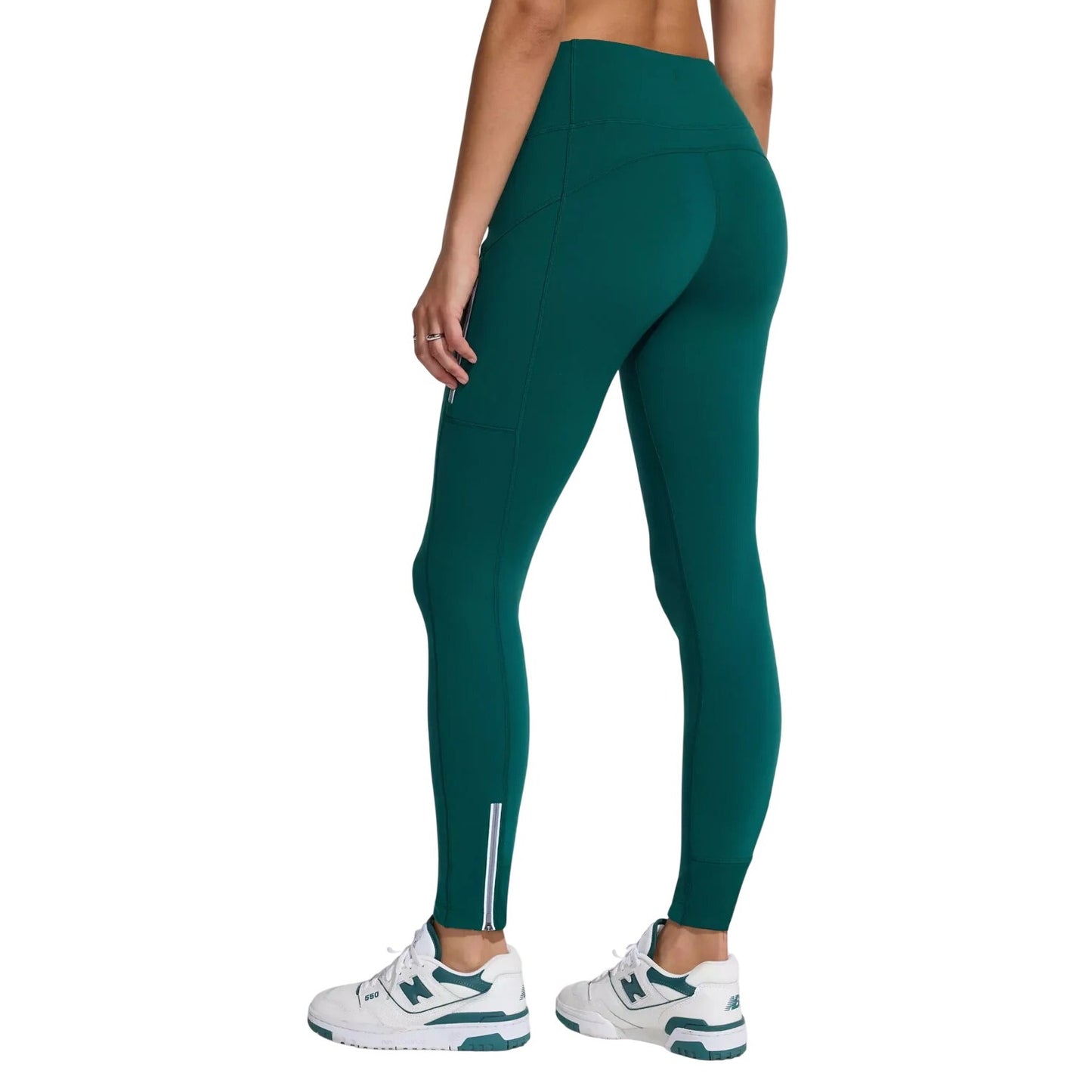 Mondetta Active Fleece Lined Leggings Reflective Zipper Pockets Activewear Athletic Pants