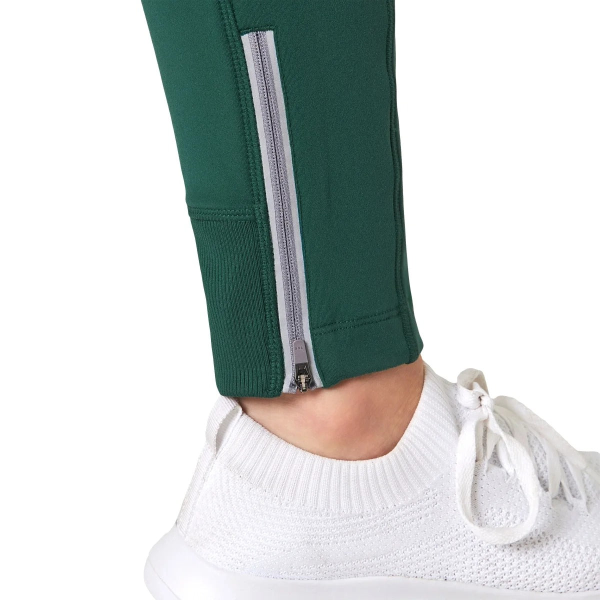 Mondetta Active Fleece Lined Leggings Reflective Zipper Pockets Activewear Athletic Pants