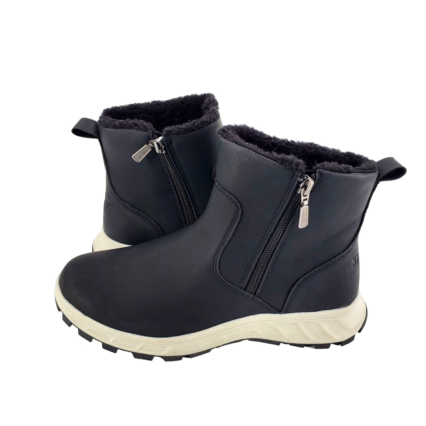 Khombu Boots Womens Fuzzy Sienna Winter Snow Rain Vegan Leather Faux Fur Shoes