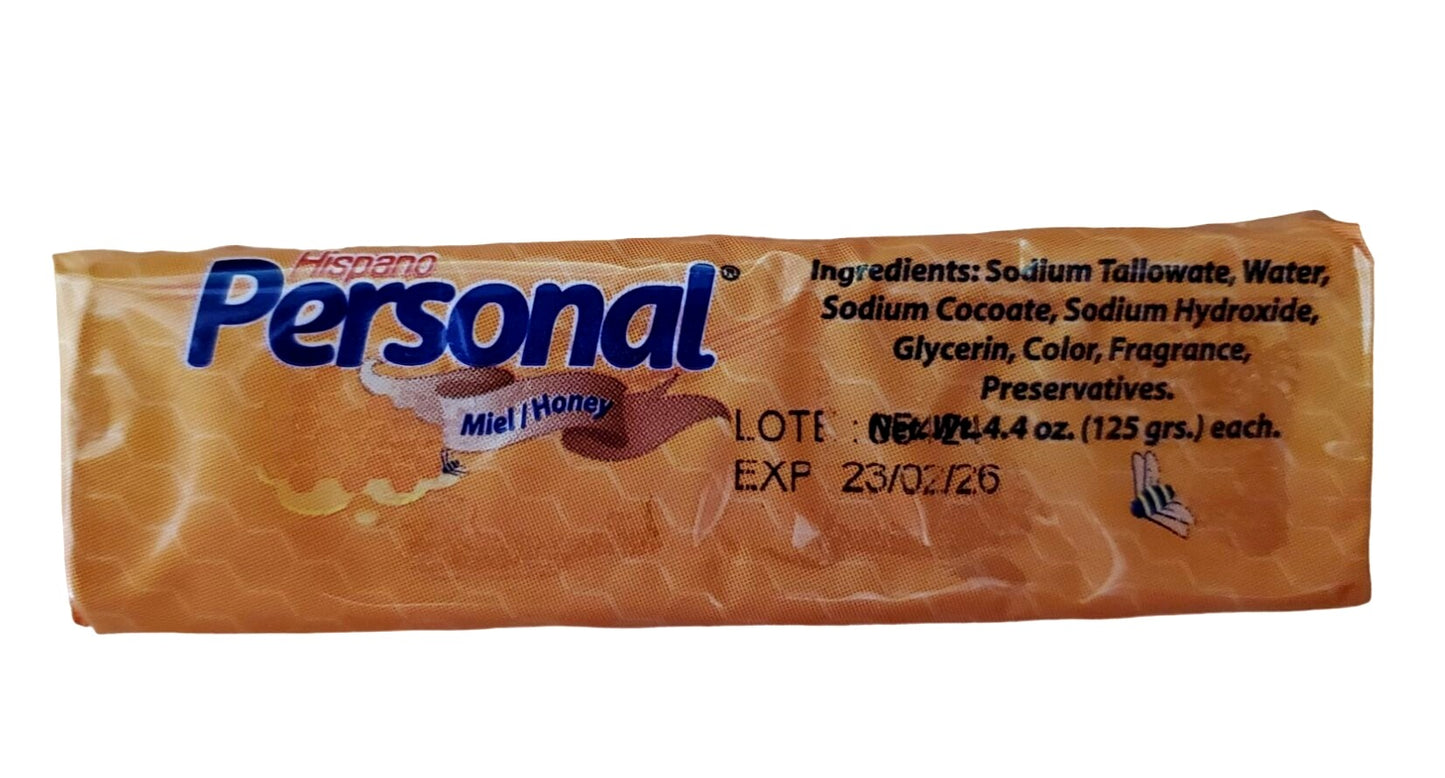 Hispano Personal Con Miel Honey Soap 4.4 oz 125g Dominican Honey Soap