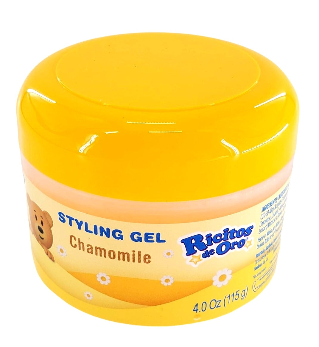 Ricitos de Oro Styling Hair Gel with chamomile extract Alcohol-Free Hair Gel 4oz container
