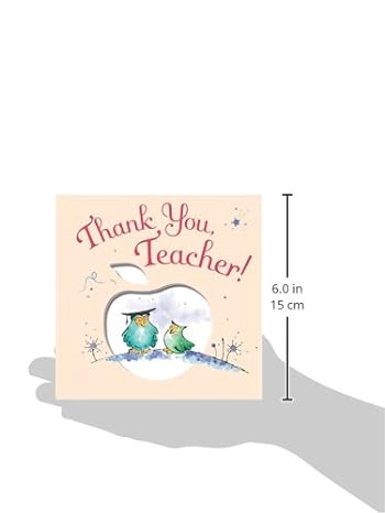 Thank You, Teacher! Someone Special Hardcover Book Gift Mentor Appreciation