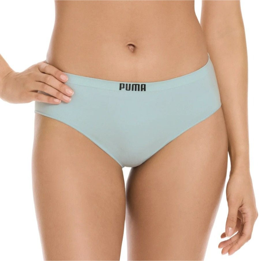 PUMA Underwear 4-Pack Seamless Bikini Underpants Medium Coverage Panties