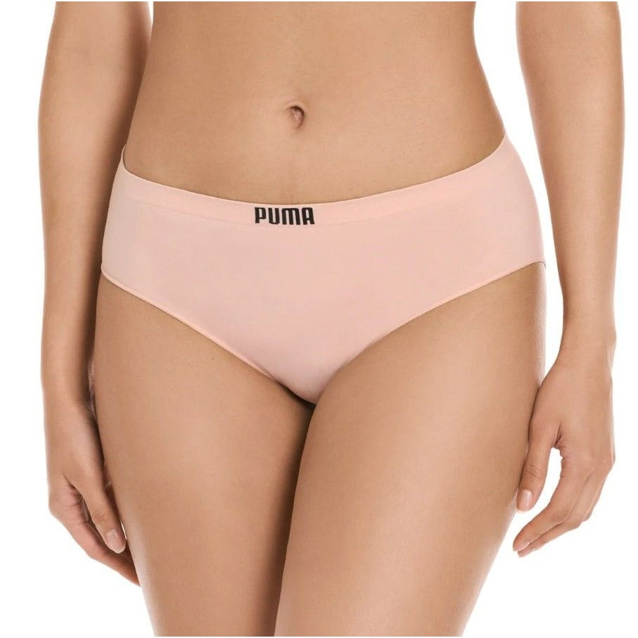 PUMA Underwear 4-Pack Seamless Bikini Underpants Medium Coverage Panties