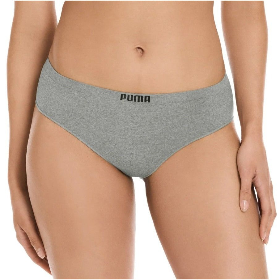 PUMA Underwear 4-Pack Seamless Bikini Underpants Medium Coverage Panties