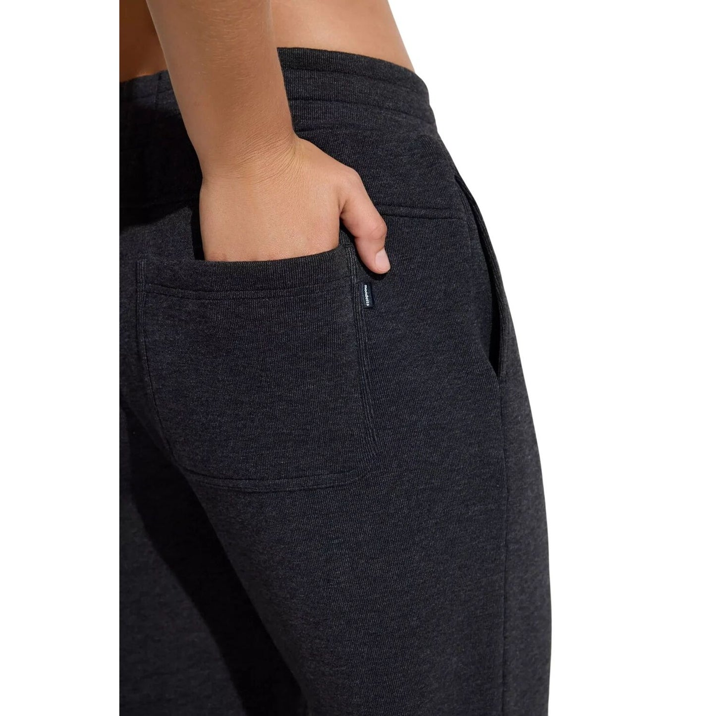 Mondetta Women Fleece Jogger Pants Leisure Elastic Waist Sweatpants Loungewear