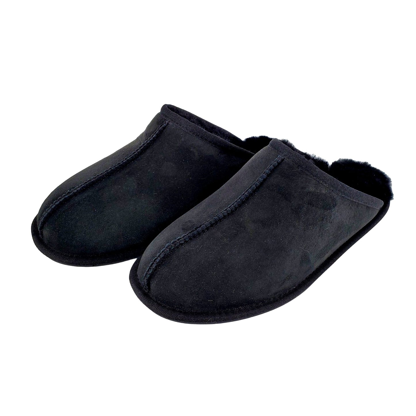 Kirkland Signature Slippers Sheepskin Mens Shearling Suede Real Fur Slides House Shoes