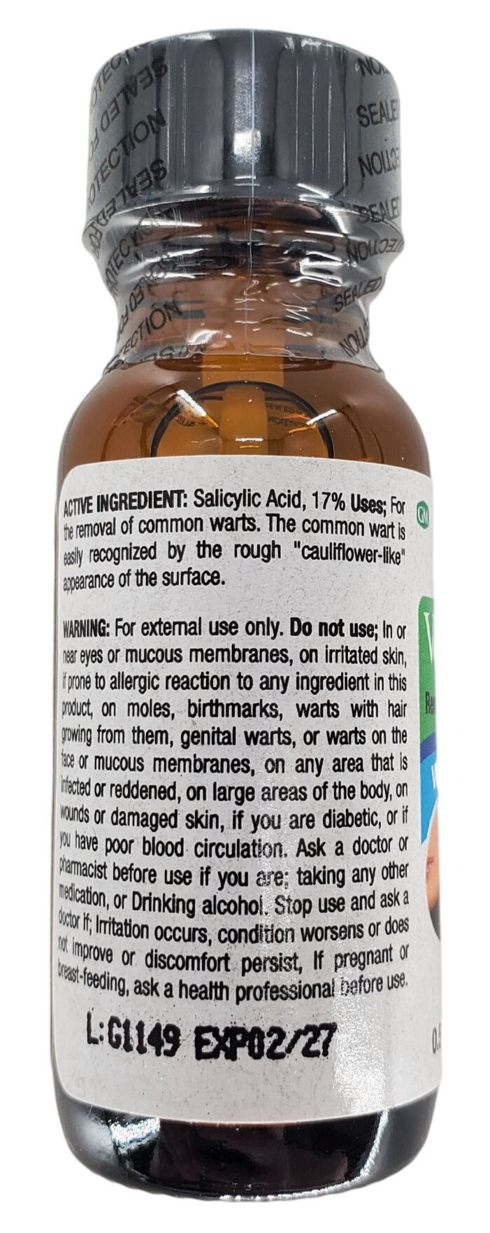 Verruguin Liquid Wart Remover Salicylic Acid 17% Removedor De Verrugas (14.8 mL)