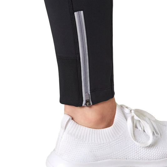 Mondetta Active Fleece Lined Leggings Reflective Zipper Pockets Activewear Athletic Pants