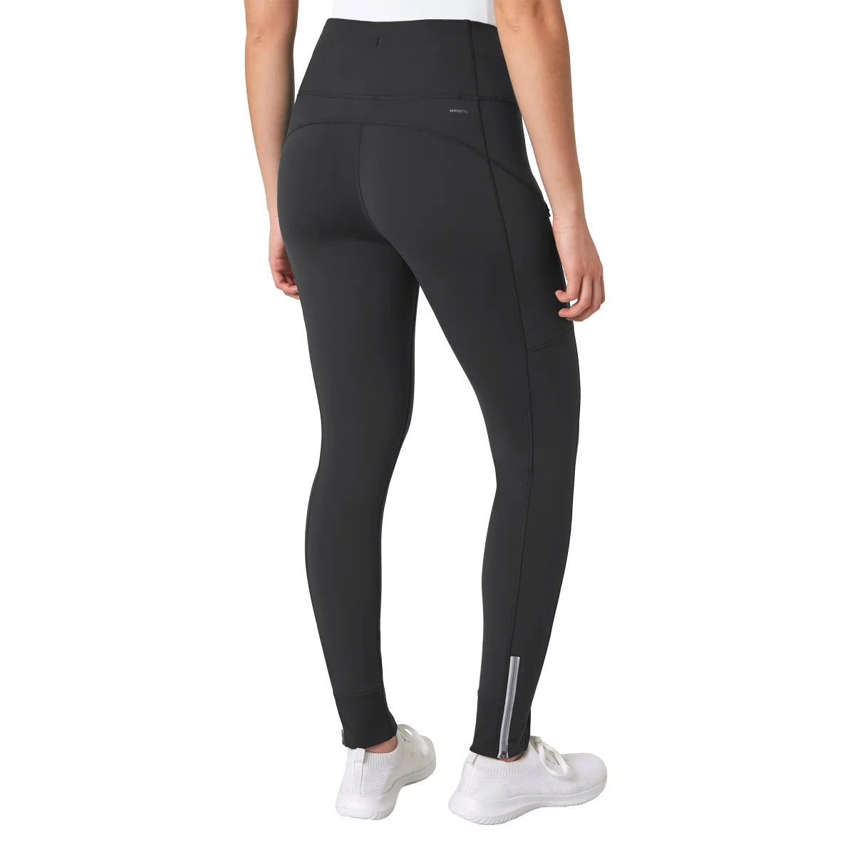 Mondetta Active Fleece Lined Leggings Reflective Zipper Pockets Activewear Athletic Pants